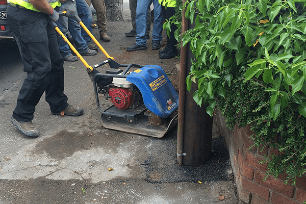 Footpath Repairs for Leading Power Contractor