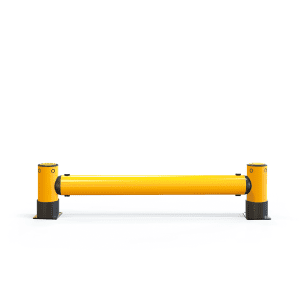 iFlex Single RackEnd Barrier workplace safety provided by Emtek